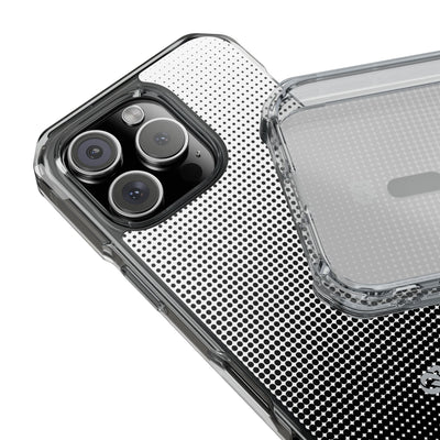 Black Impact MagSafe Phone Case for iPhone - Obsidian Halftone Flux