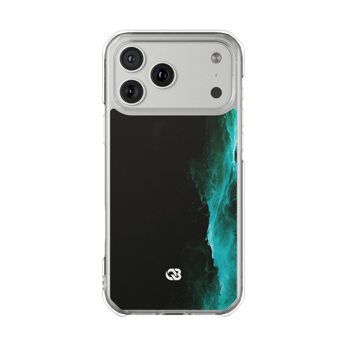 Luminous Plume · Clear Impact Magnetic Phone Case for iPhone · Teal