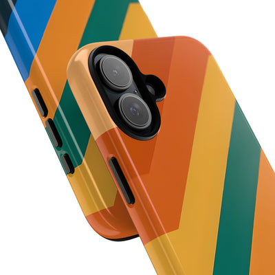 Retro Ridge Lines · Tough Hoesje voor iPhone