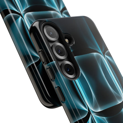 Translucent Cyber Grid · Tough Phone Case for Samsung · Teal