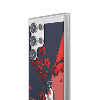 Crimson Blossom Jar · Custodia Soft per Samsung