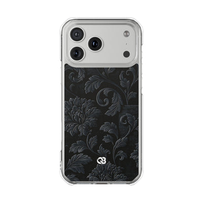 Obsidian Damask · Clear Impact Magnetic Phone Case for iPhone ·  Black