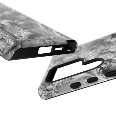 Rococo Marble Rose · Tough Phone Case for Samsung · White