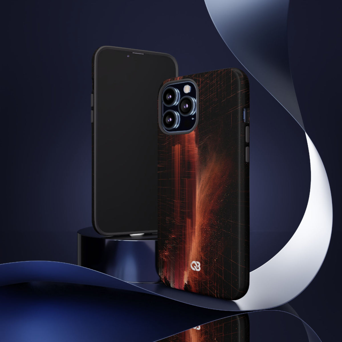 Luminous Monolith · Tough Phone Case for iPhone · Black