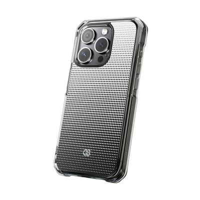 Black Impact MagSafe Phone Case for iPhone - Obsidian Halftone Flux
