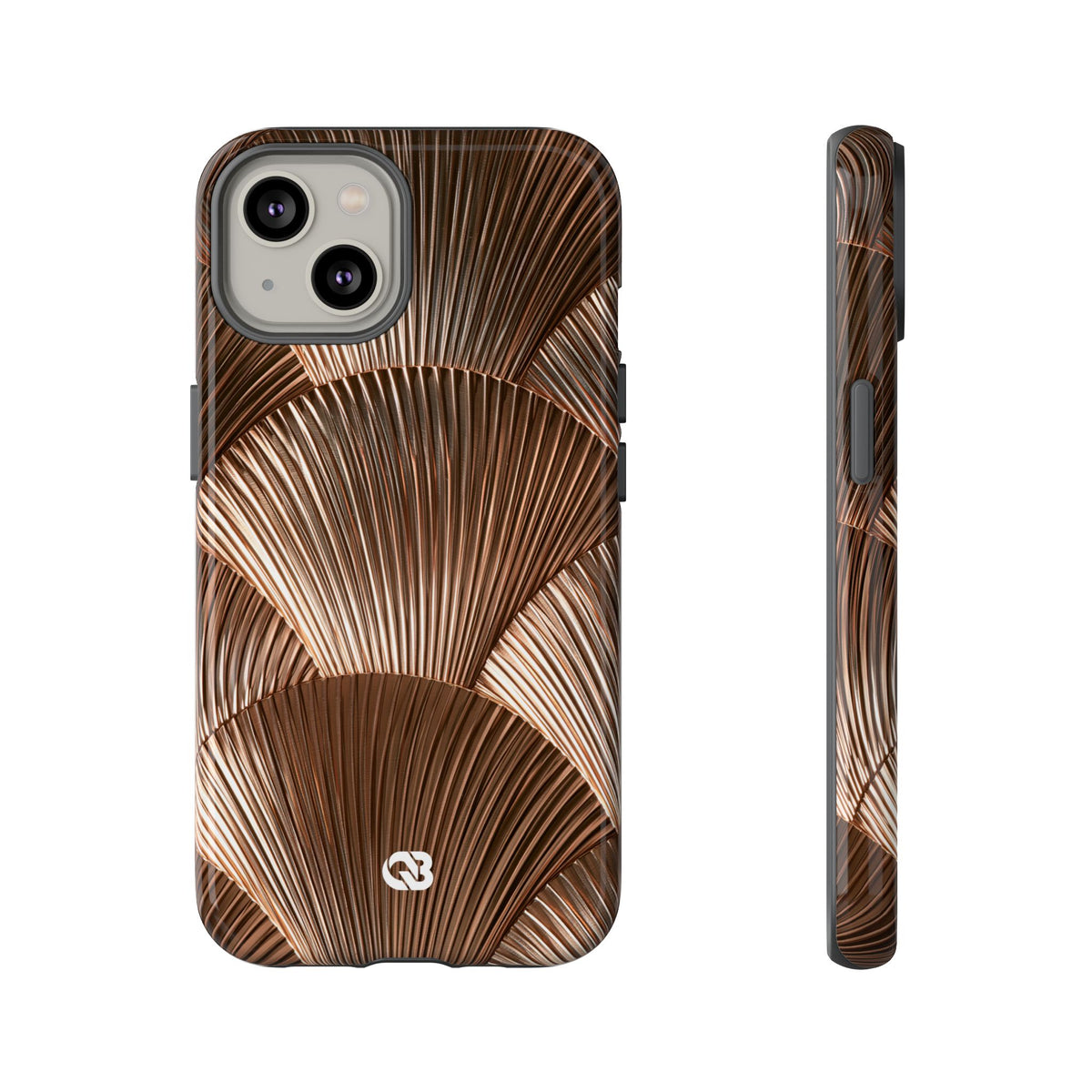 Rose Gilded Fan · Tough Phone Case for iPhone · Gold