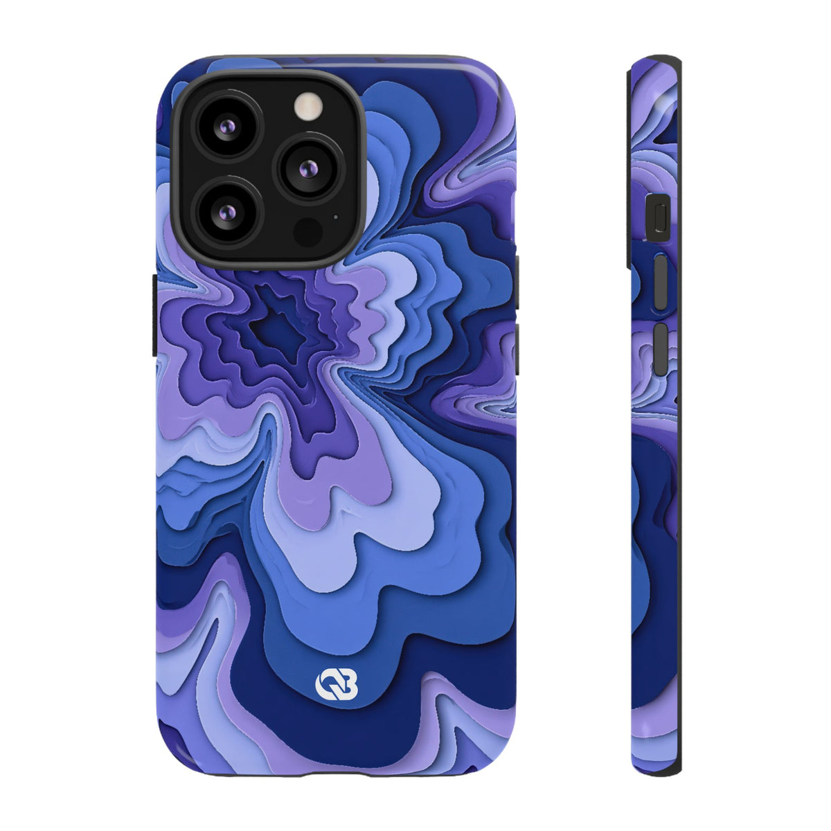 Periwinkle Strata Bloom · Tough Phone Case for iPhone · Purple