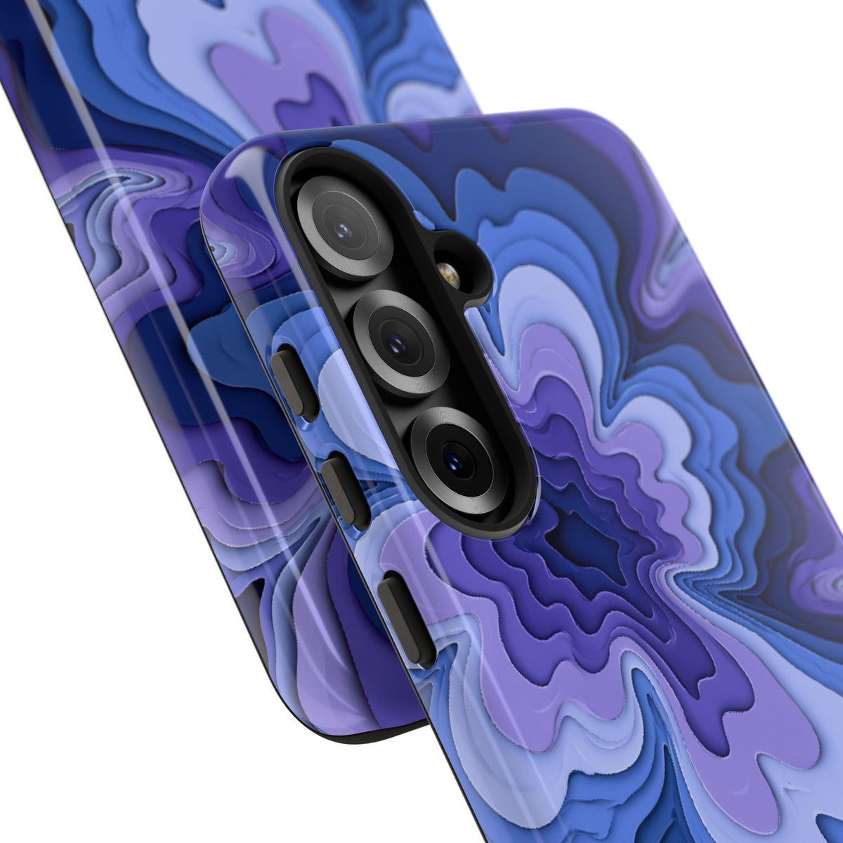 Periwinkle Strata Bloom · Tough Phone Case for Samsung · Purple