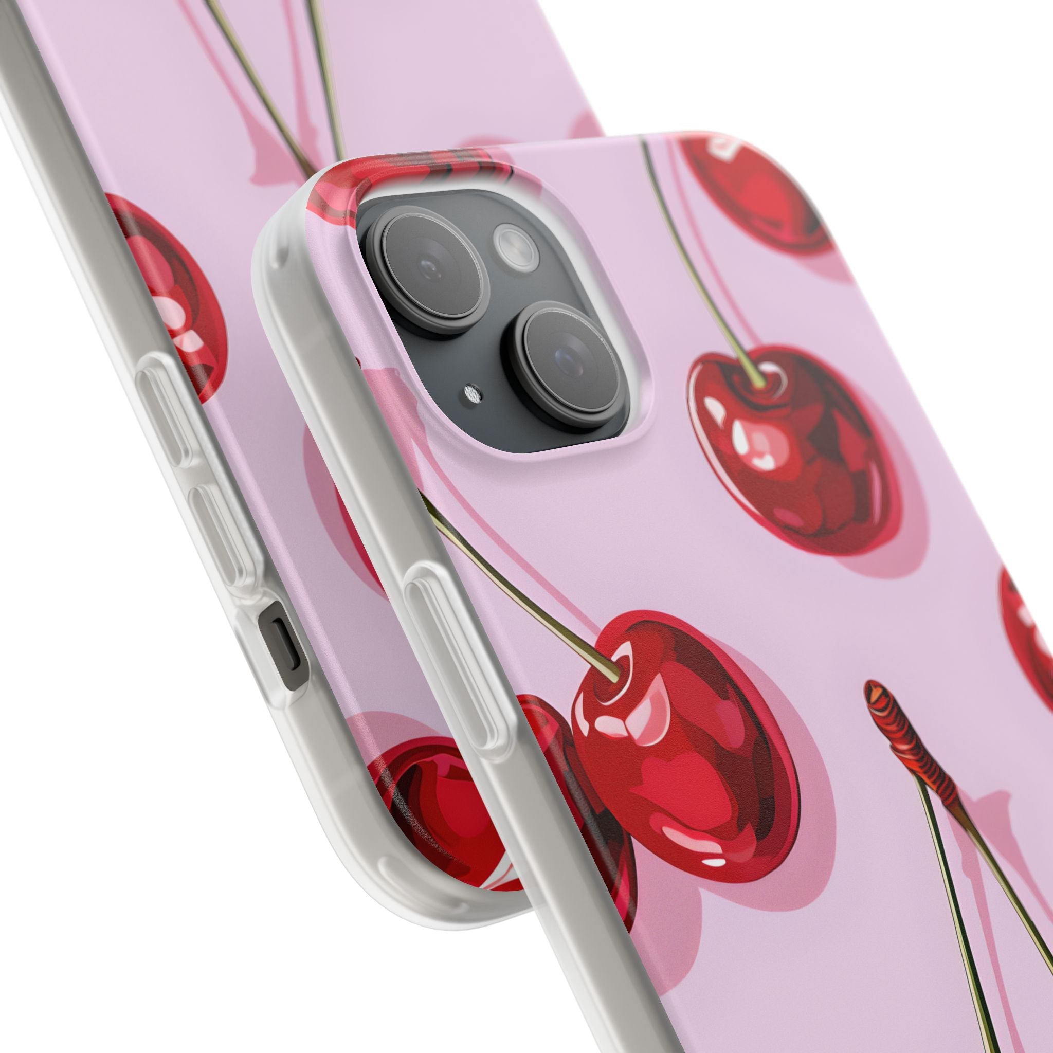 Glossy Cherry Burst iPhone 15 Plus Case - Soft - CASE•BOB