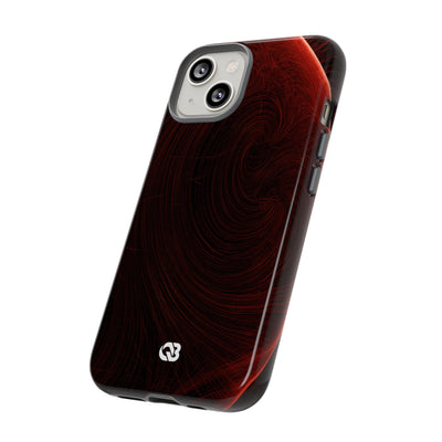 Crimson Solar Horizon · Tough Phone Case for iPhone · Red