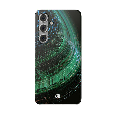 Orbital Data Stream · Lite Phone Case for Samsung · Green