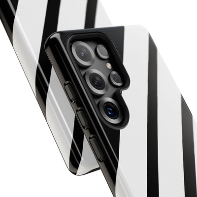 Obsidian White Bars · Tough Handyhülle für Samsung