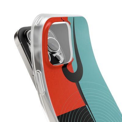 Teal Lite Phone Case for iPhone - Sonic Static Split