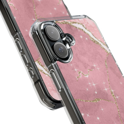 Rose Sparkle Marble · Impact Coque de téléphone pour iPhone · Magsafe