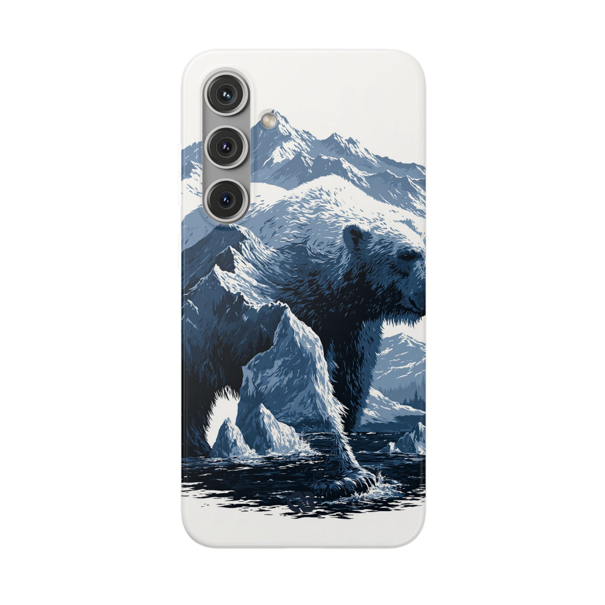 Fjord Summit Bear · Lite Phone Case for Samsung · Blue