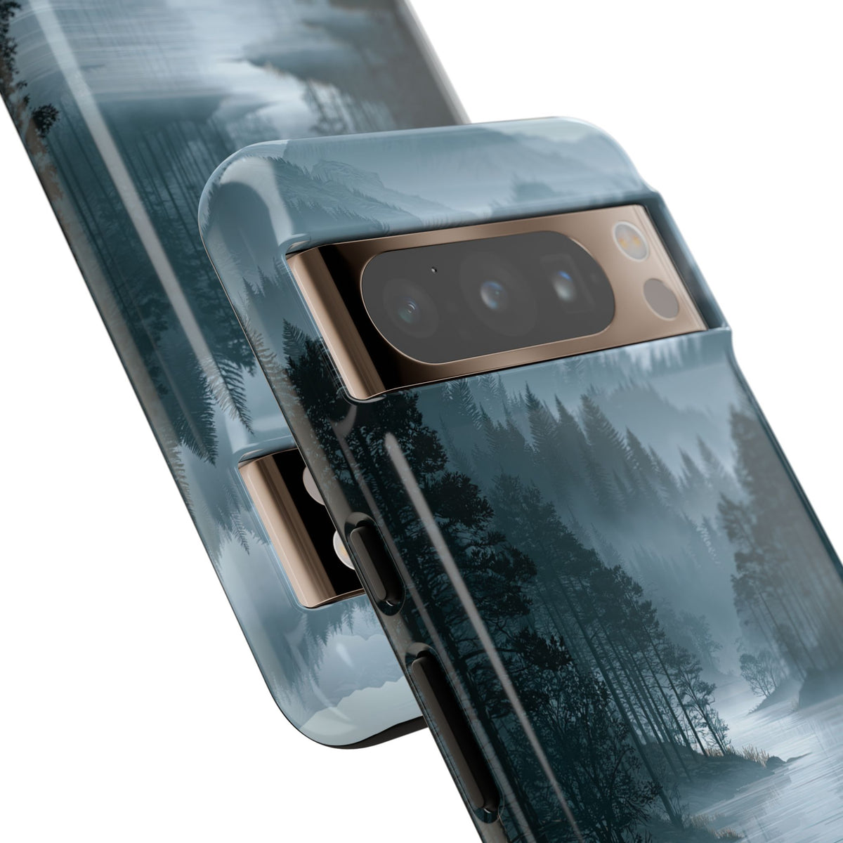 Silent Nordic Fjord · Tough Phone Case for Pixel ·  Blue