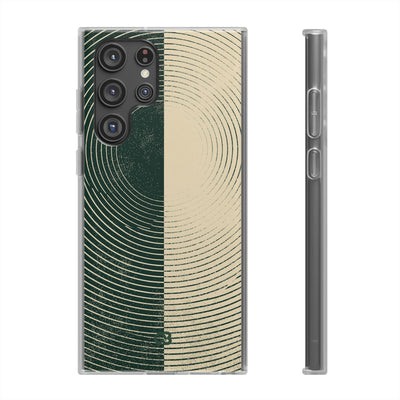 Green Lite Phone Case for Samsung - Evergreen Split Grain