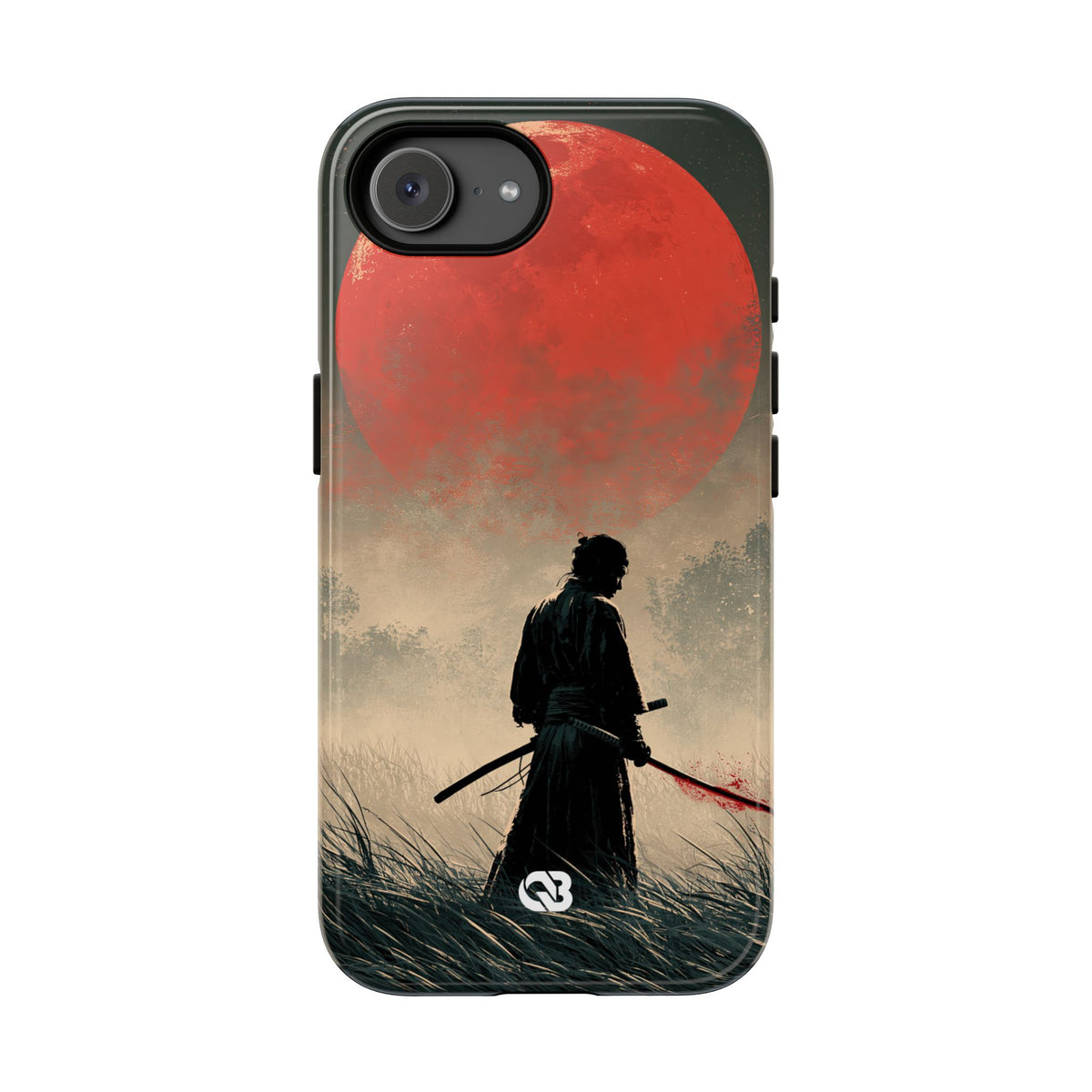 Crimson Moon Ronin · Tough Phone Case for iPhone · Red