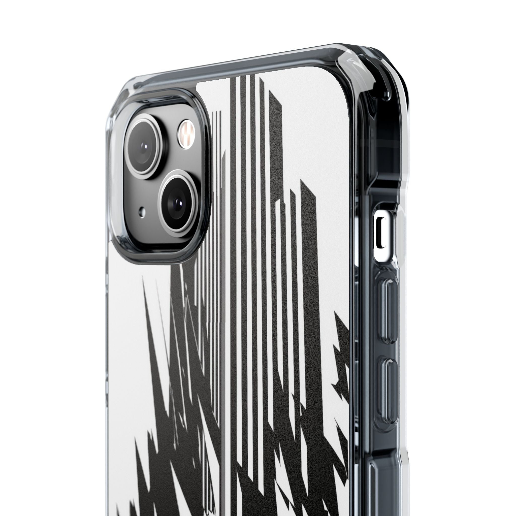 White Impact MagSafe Phone Case for iPhone - Shattered Vector Spire