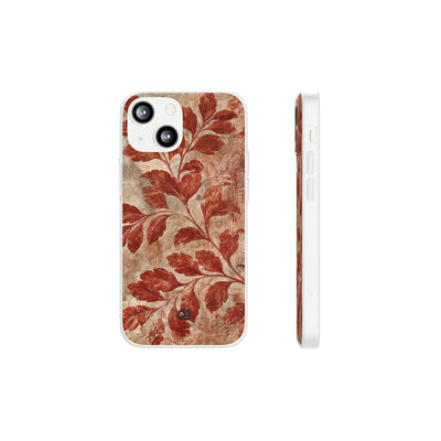 Terracotta Botanical Fresco · Lite Phone Case for iPhone ·  Red