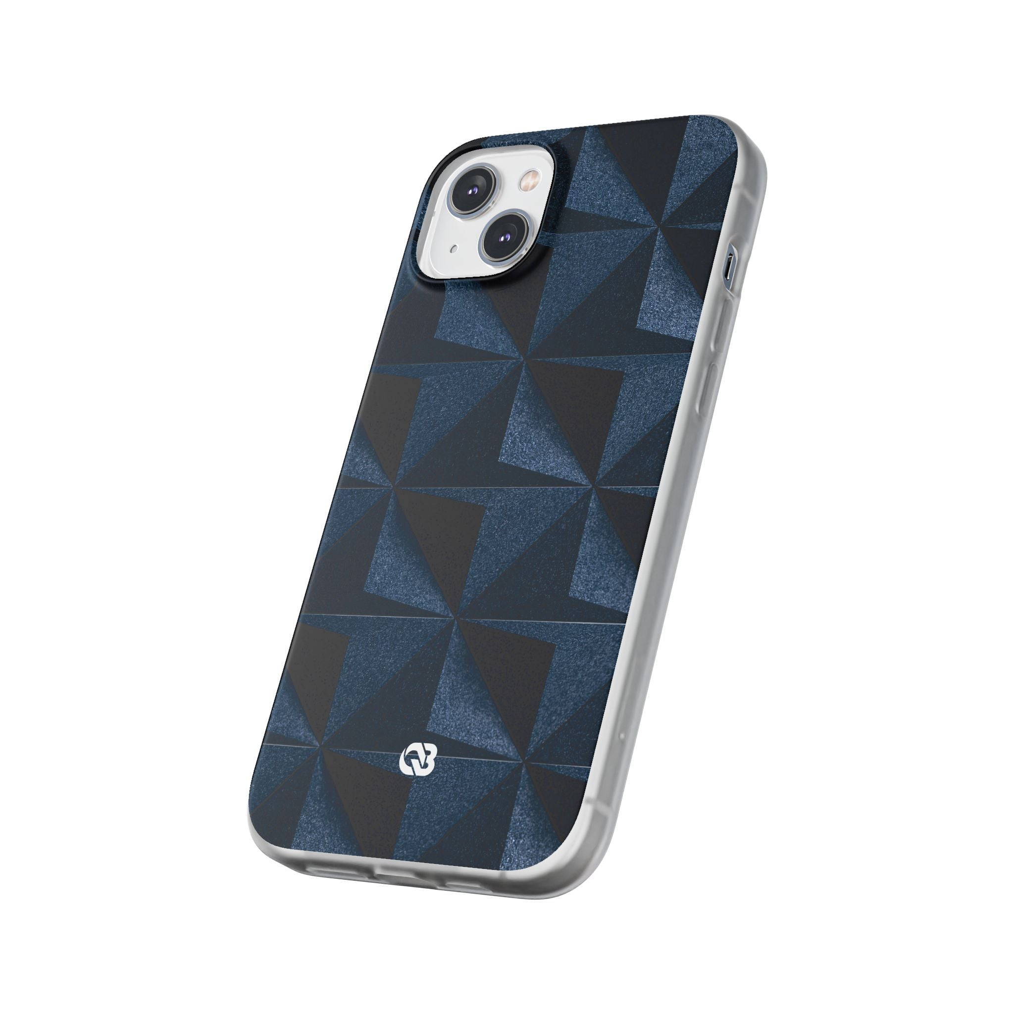 Blue Lite Phone Case for iPhone - Indigo Basalt Facets