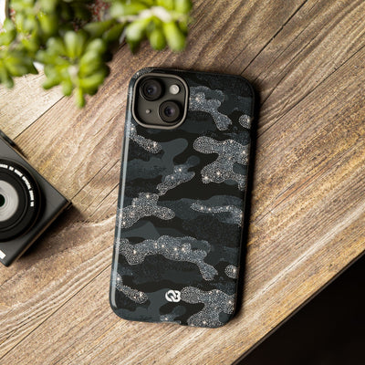 Glitter Shadow Camo · Tough Phone Case for iPhone · Black