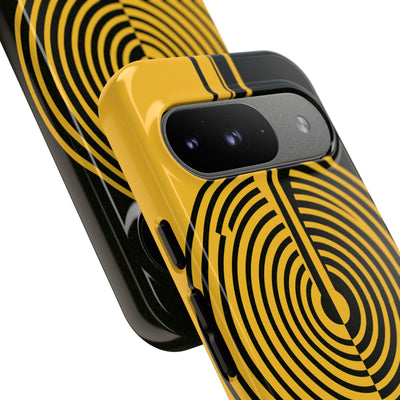 Yellow Tough Phone Case for Google Pixel - Voltage Sector Pulse