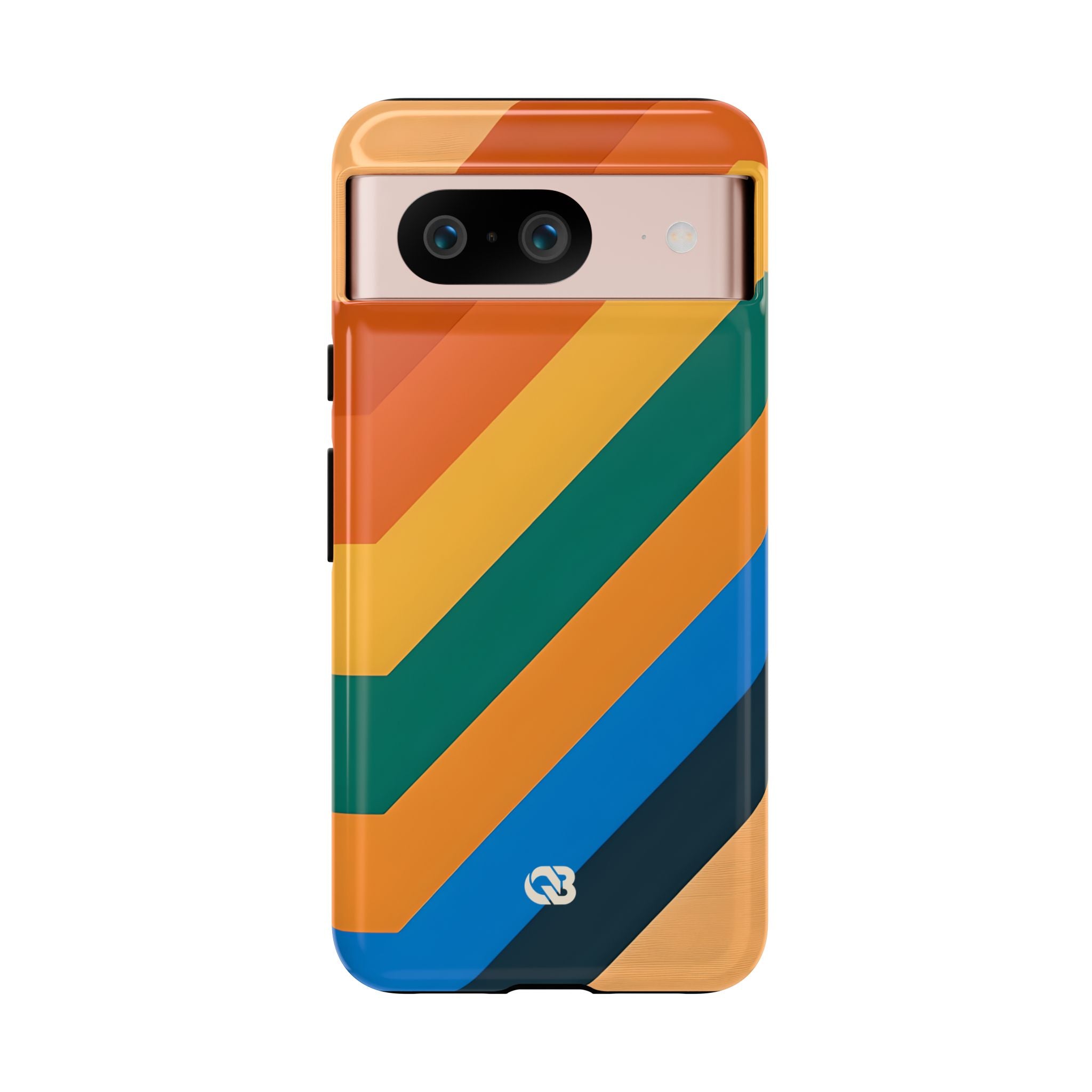 Retro Ridge Lines · Tough Phone Case for Google Pixel