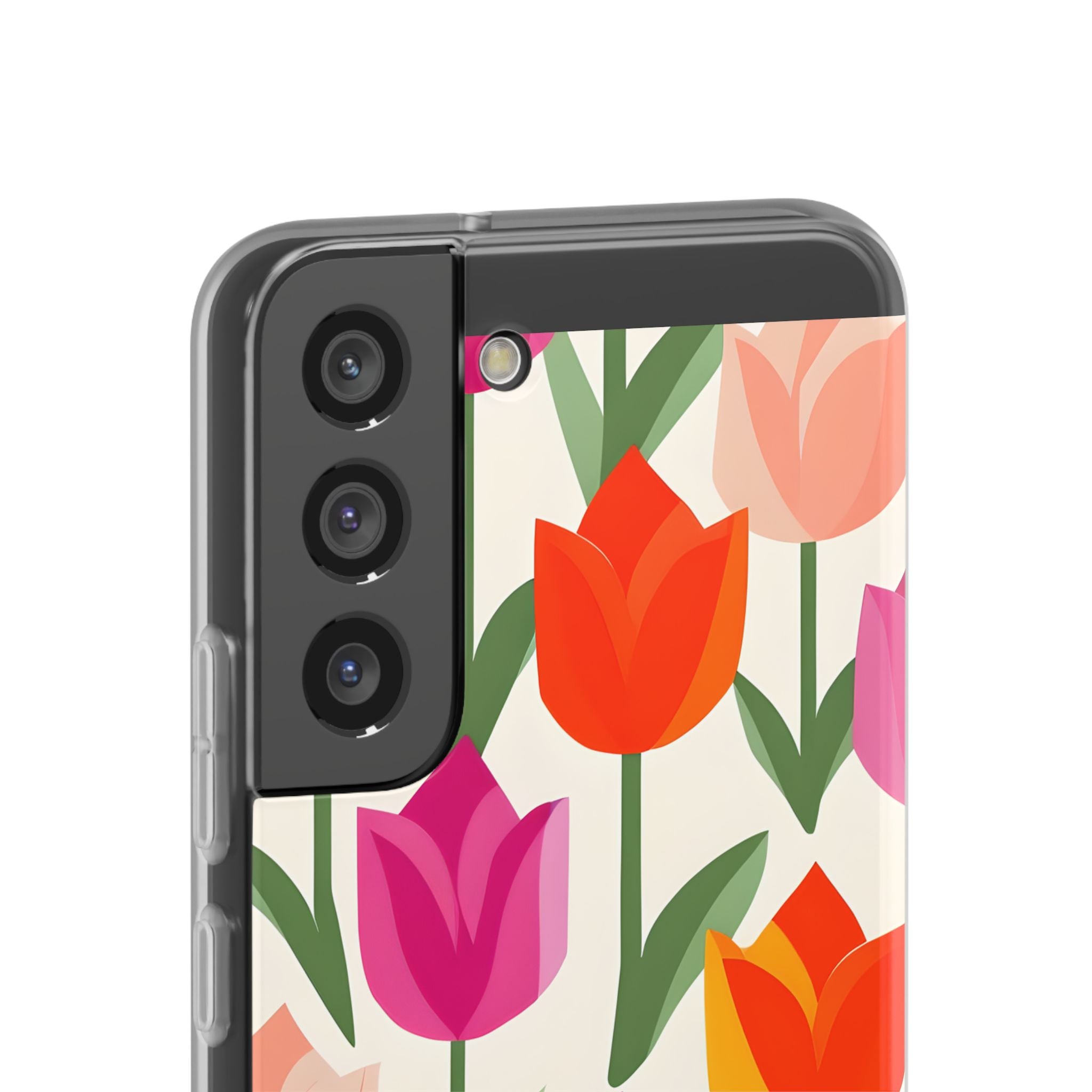 Vibrant Petal Grid · Soft Handyhülle für Samsung