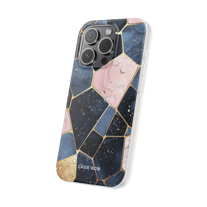 Golden Mosaic iPhone 15 Pro Case - Soft
