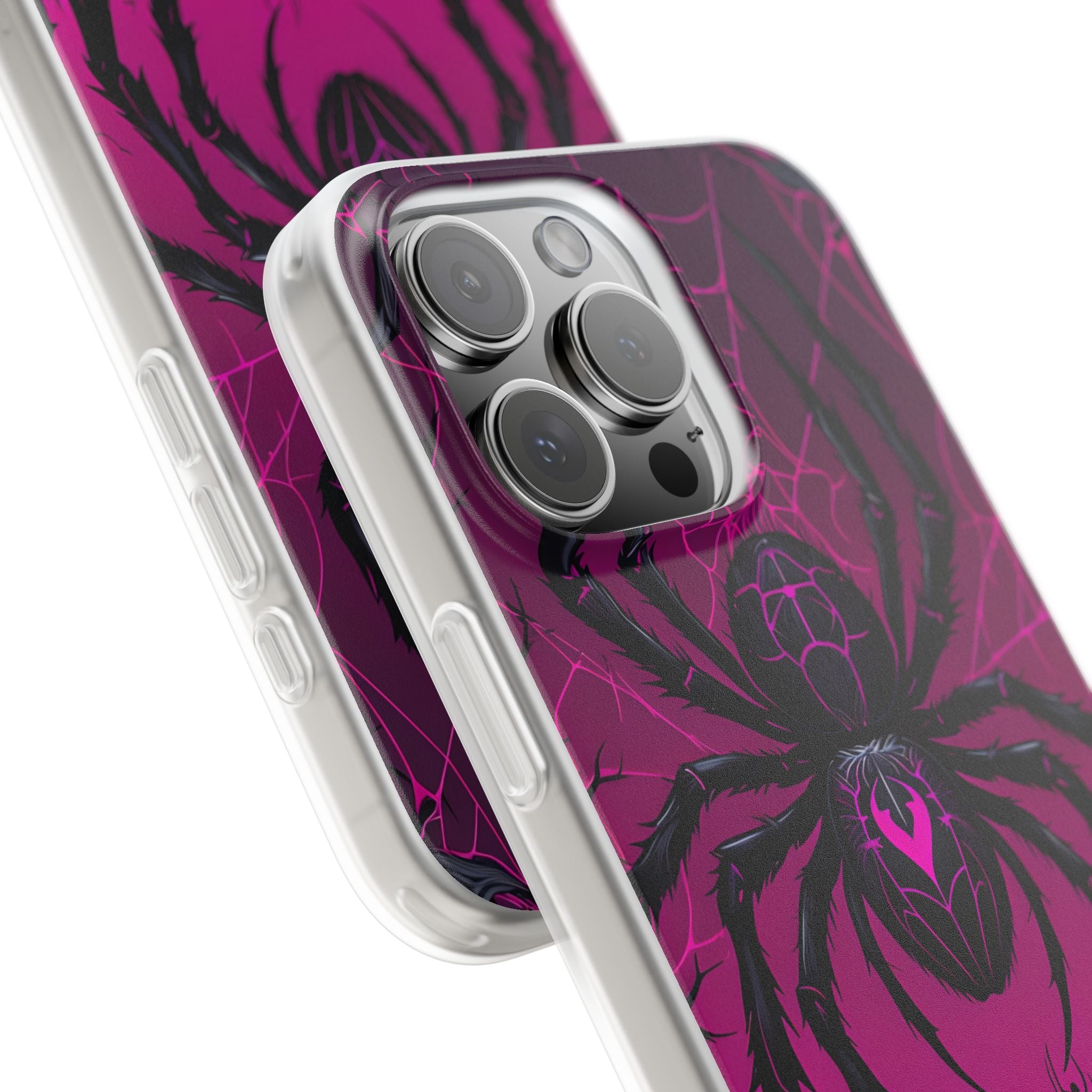 Obsidian Neon Widow · Soft Handyhülle für iPhone