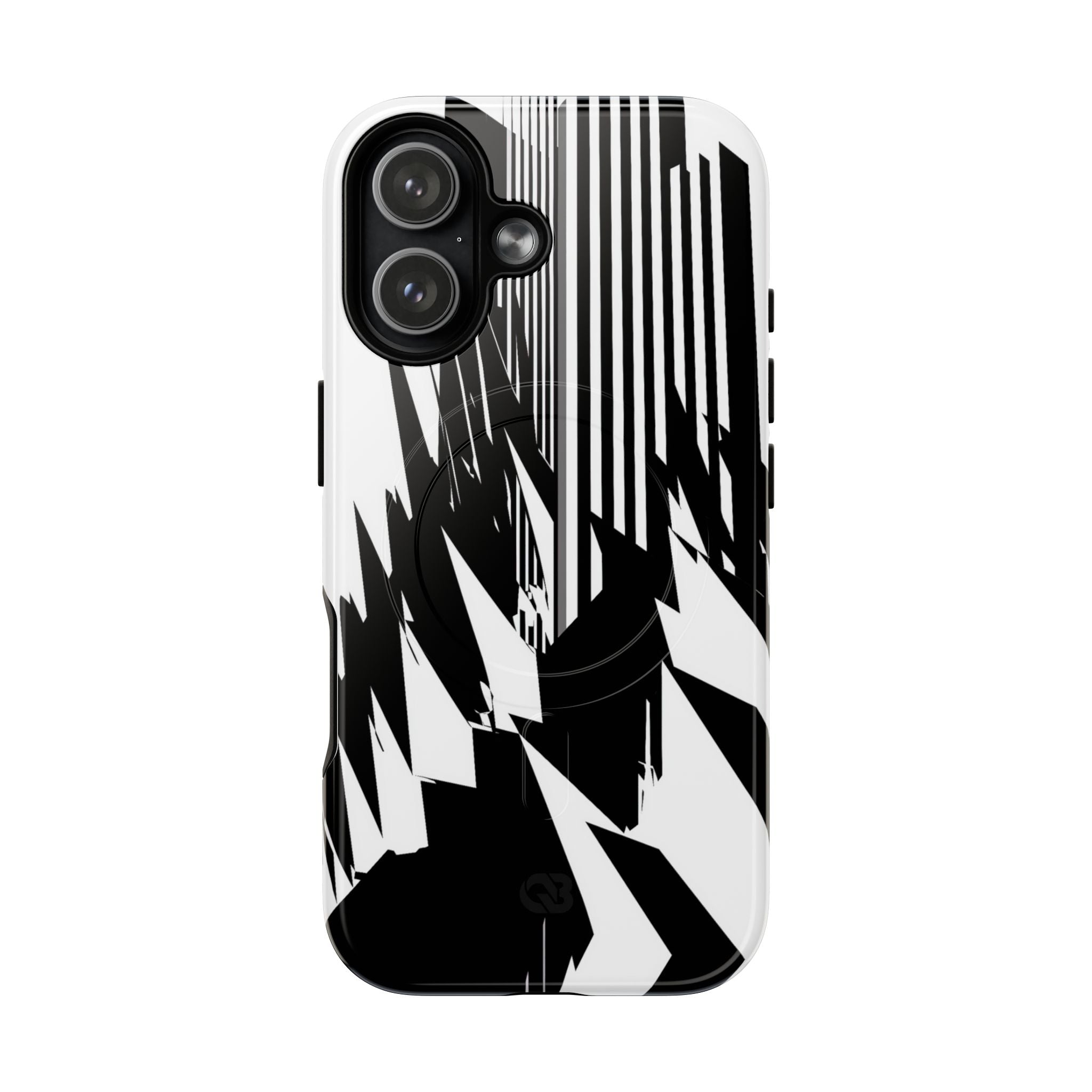 White Tough 2.0 Magsafe Phone Case for iPhone - Shattered Vector Spire