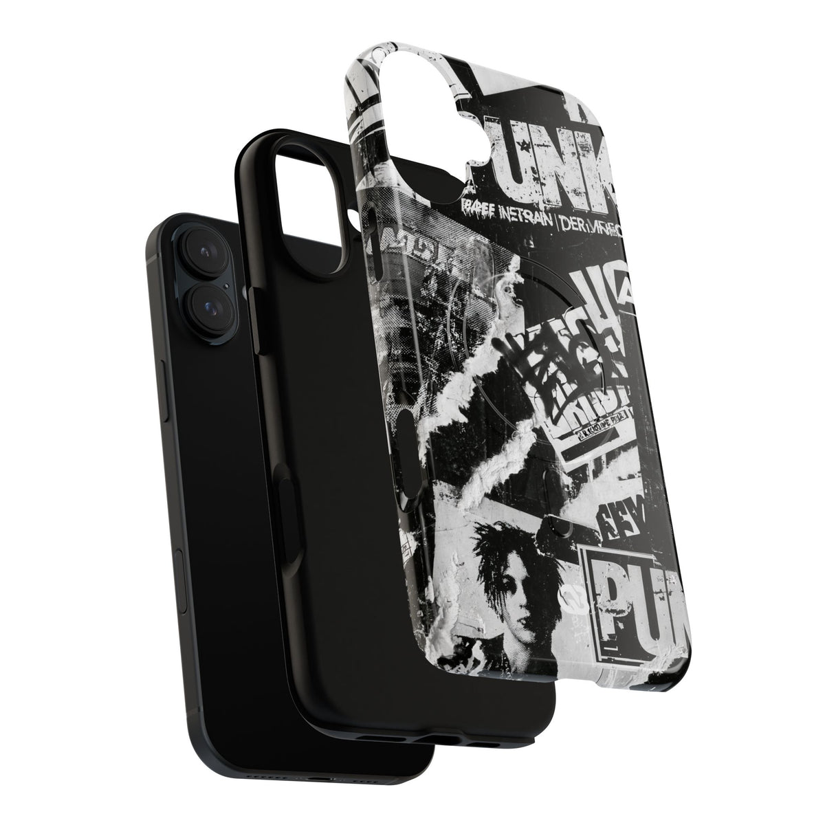 Underground Punk Collage · Tough 2.0 Magnetic Phone Case for iPhone · Black