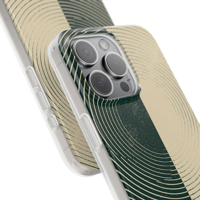 Green Lite Phone Case for iPhone - Evergreen Split Grain