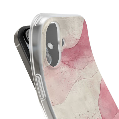 Crimson Waves iPhone 16 Case - Soft
