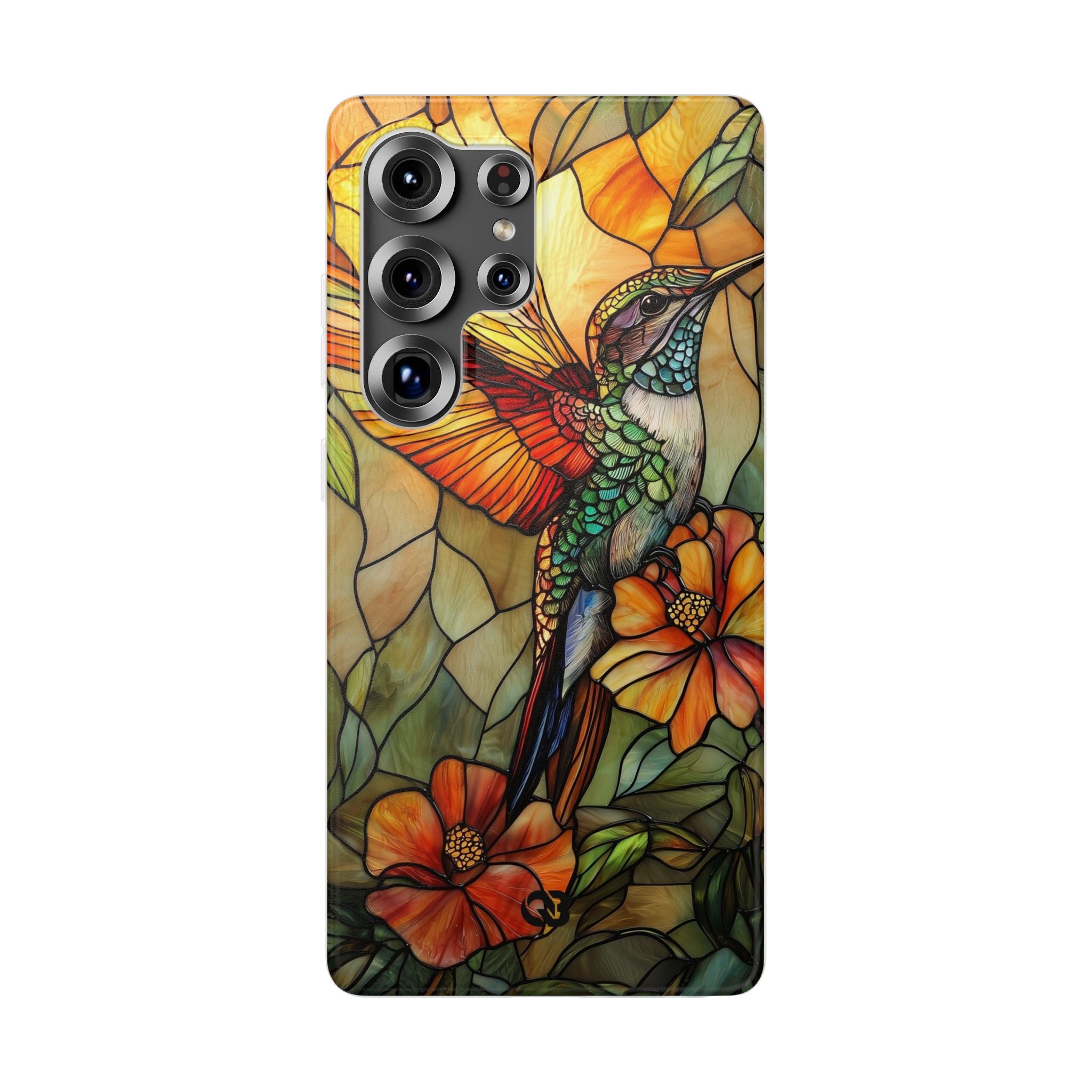 Amber Glass Hummingbird · Soft Custodia per Samsung
