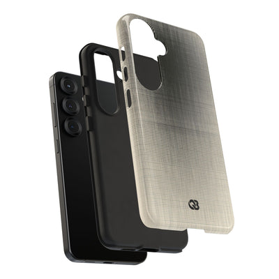 Beige Tough Phone Case for Samsung - Carbon Screen Grid
