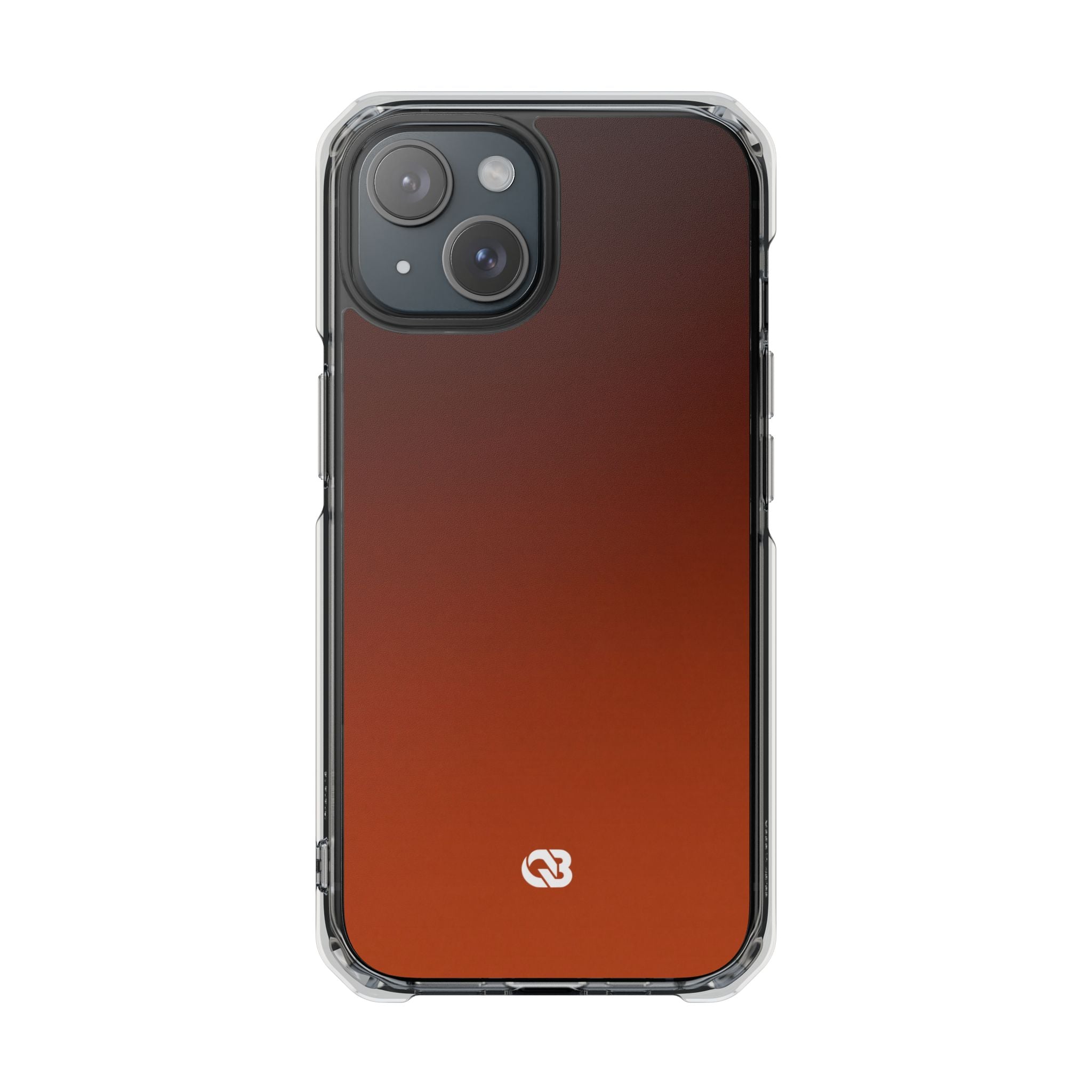 Orange Impact MagSafe Phone Case for iPhone - Obsidian Ember Fade