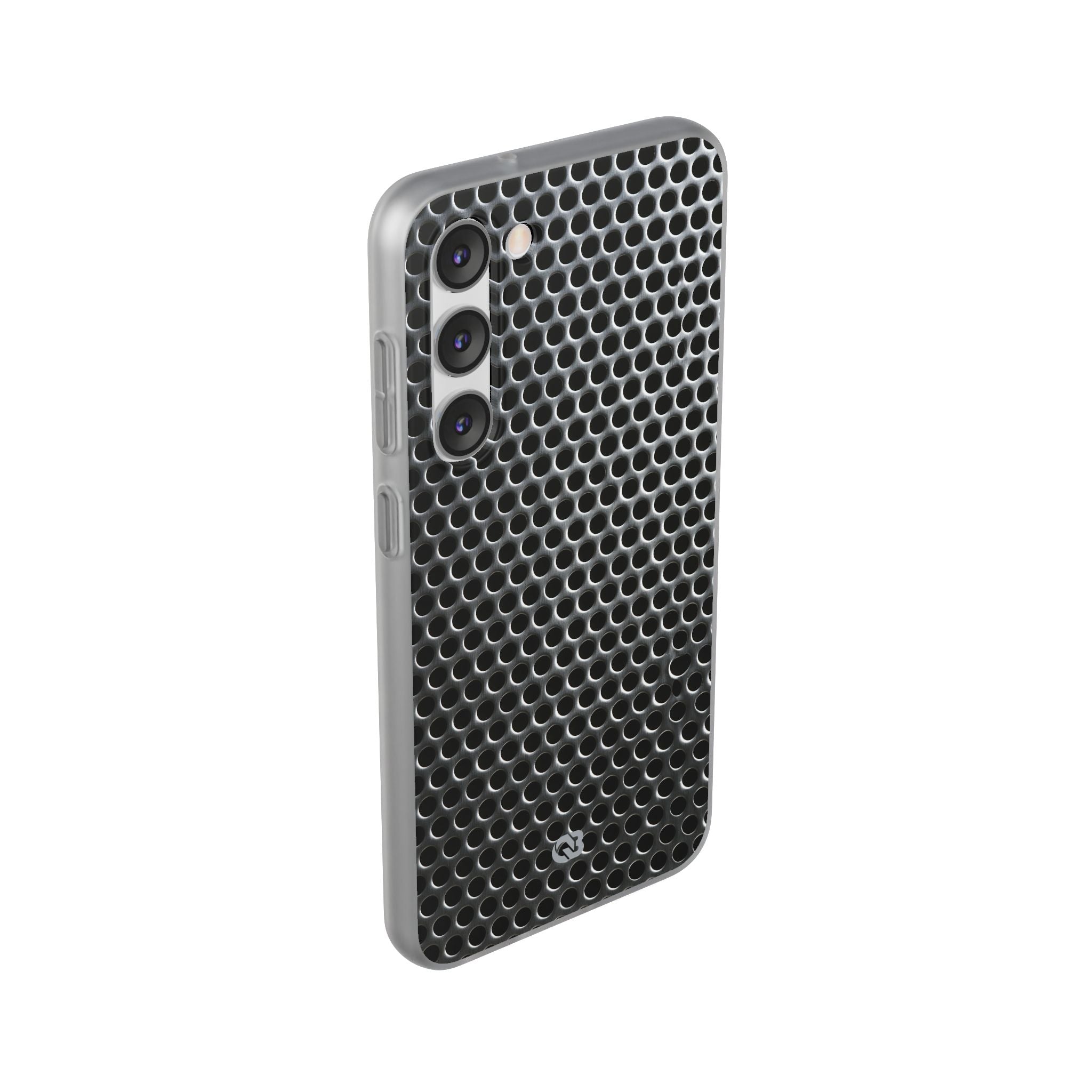 Silver Lite Phone Case for Samsung - Brutalist Steel Mesh