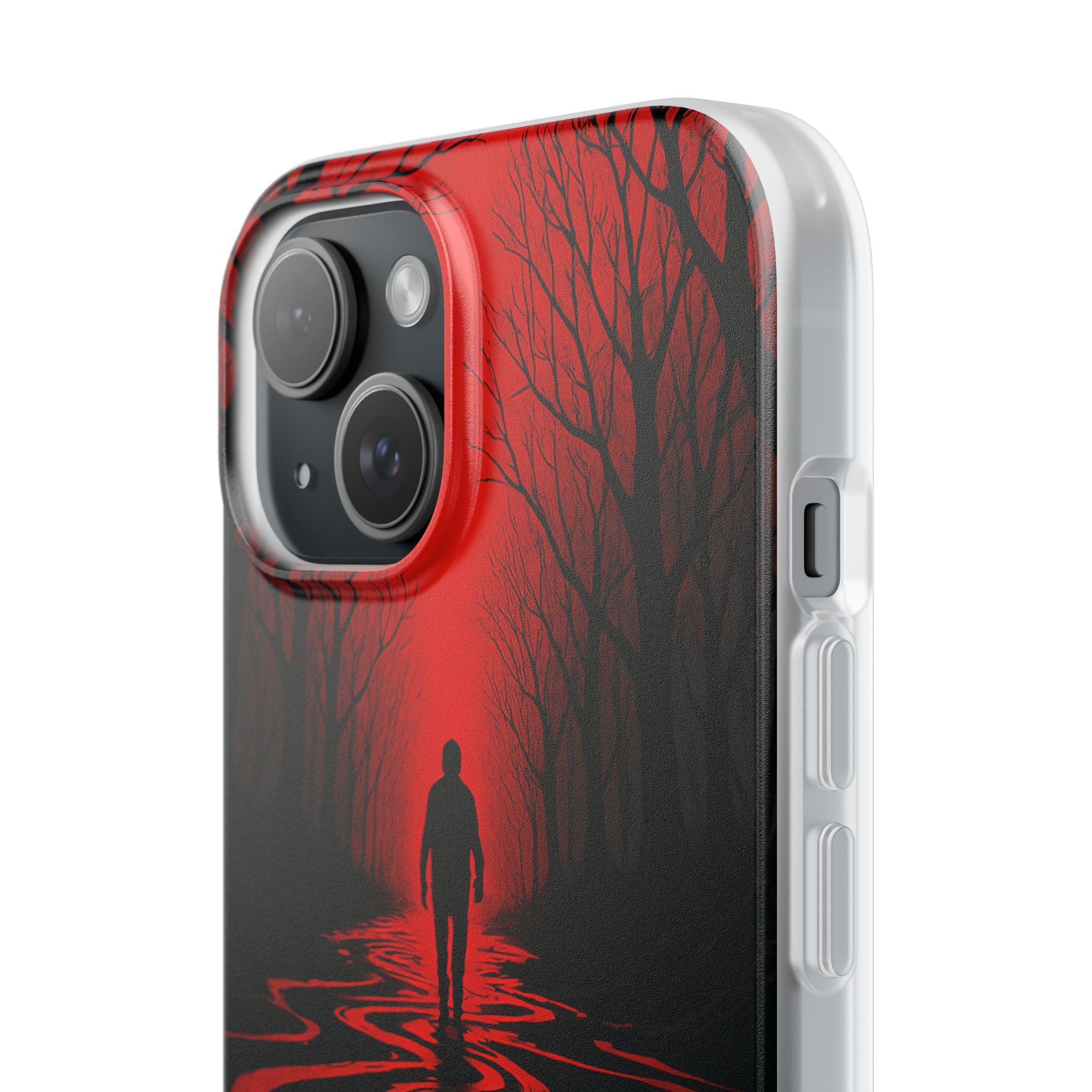 Crimson Shadow Path · Soft Phone Case for iPhone