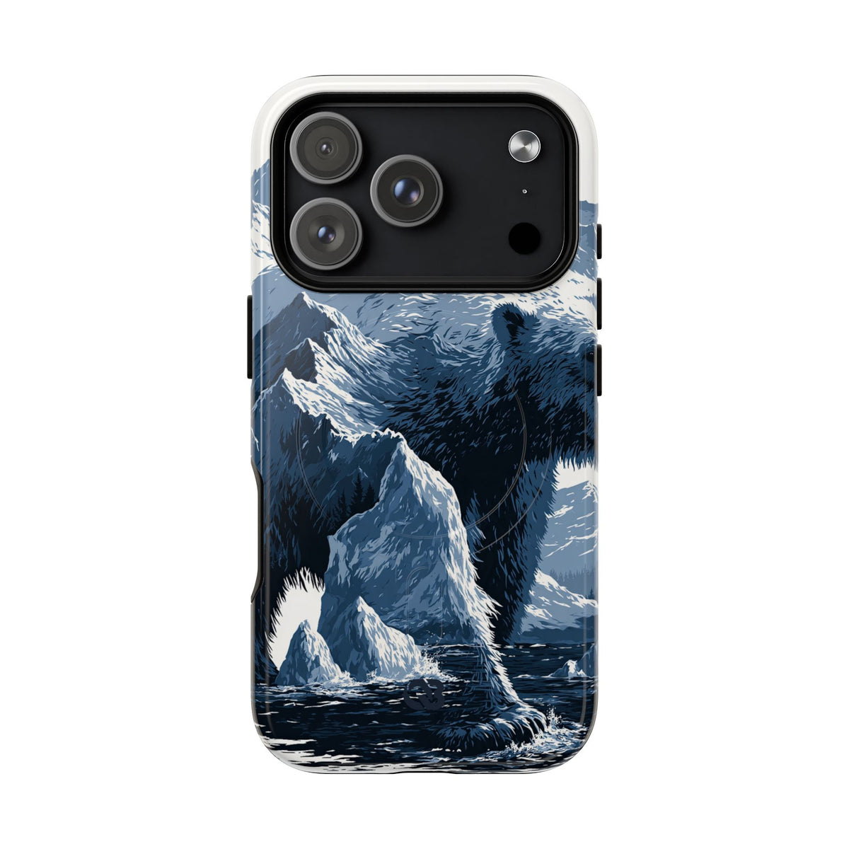 Fjord Summit Bear · Tough 2.0 Magnetic Phone Case for iPhone · Blue