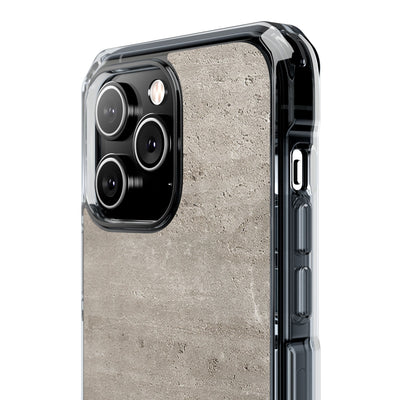 Grey Impact MagSafe Phone Case for iPhone - Brutalist Stone Grit