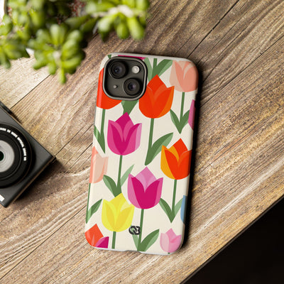 Vibrant Petal Grid · Tough Fundas para teléfono para iPhone
