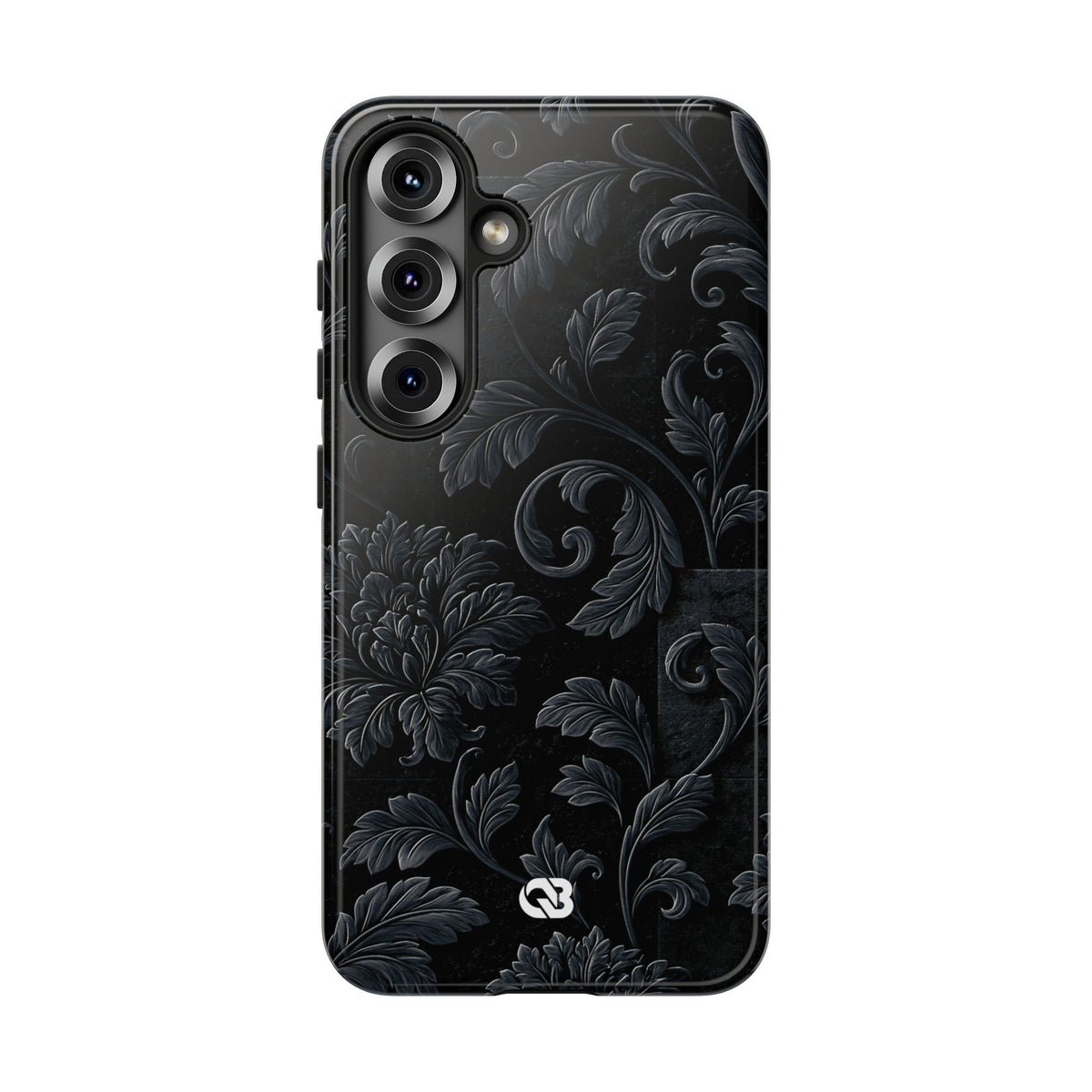 Obsidian Damask · Tough Phone Case for Samsung · Black