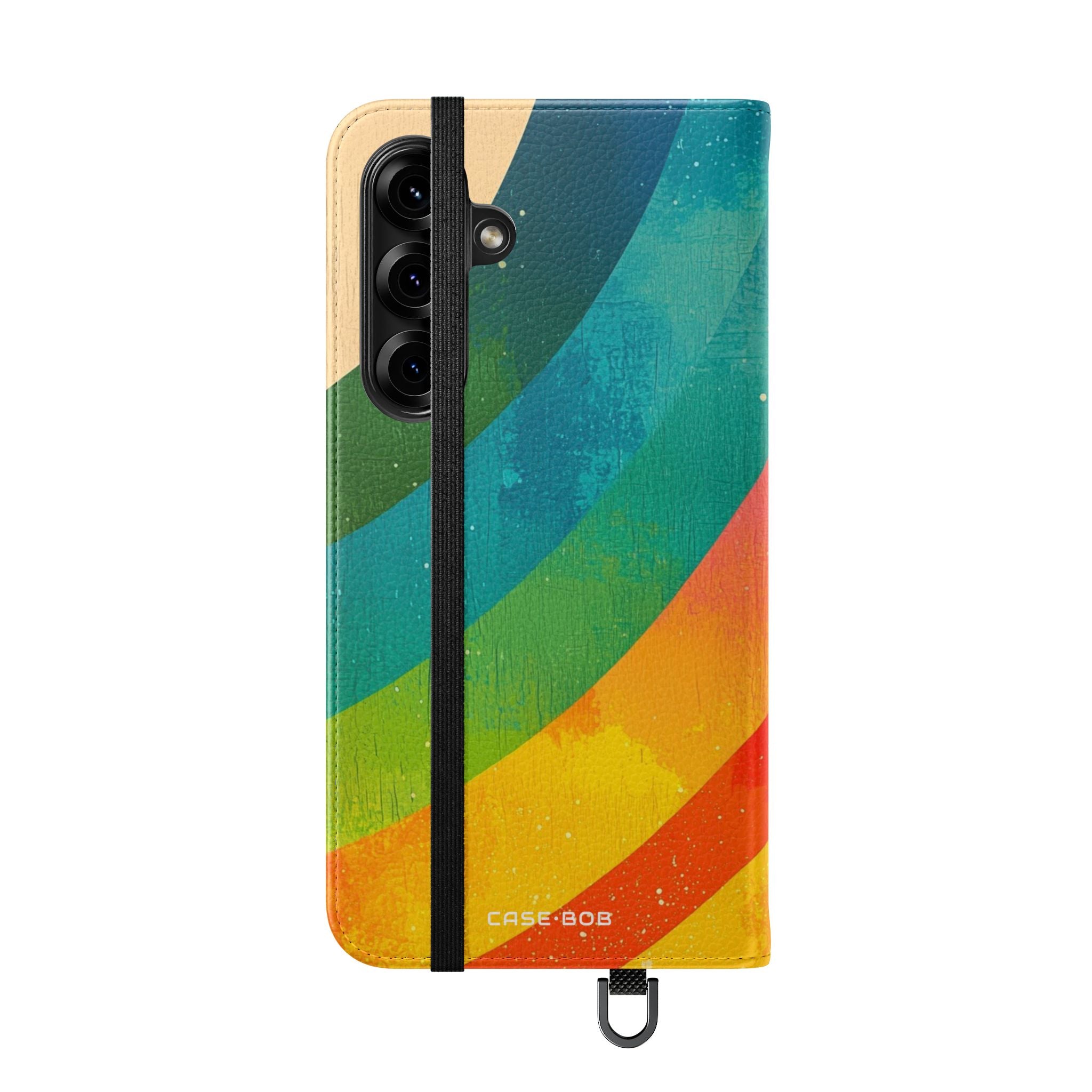 Curved Rainbow Breeze - Samsung S25+ Case - Wallet