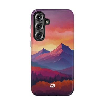 Crimson Mountain Dusk · Tough Phone Case for Samsung
