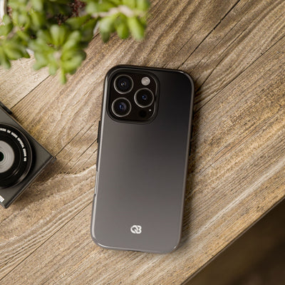 Grey Tough Phone Case for iPhone - Obsidian Ash Fade