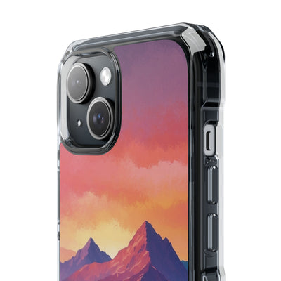 Crimson Mountain Dusk · Impact Handyhülle für iPhone · Magsafe