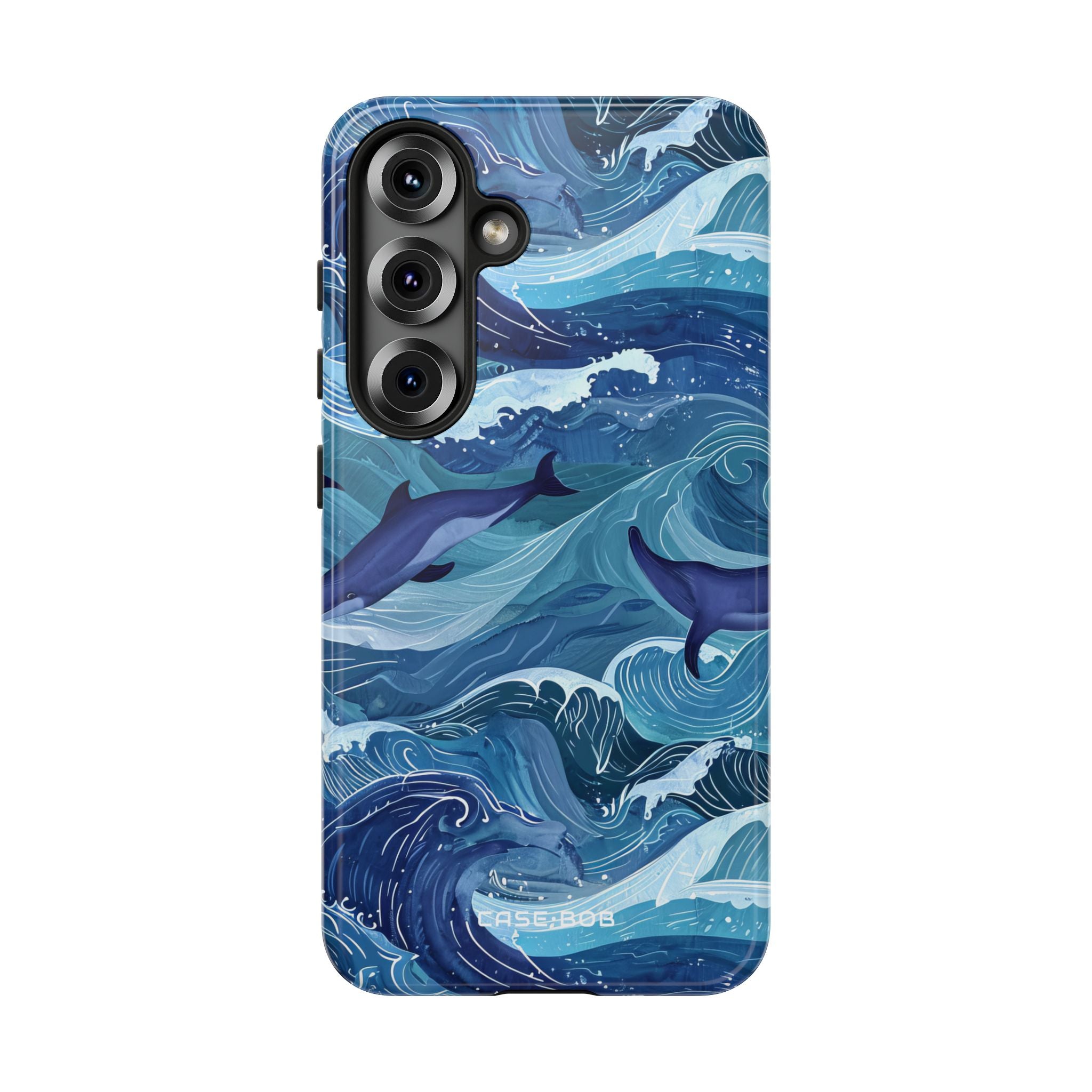 Dolphin Waves Samsung S25 Case - Tough