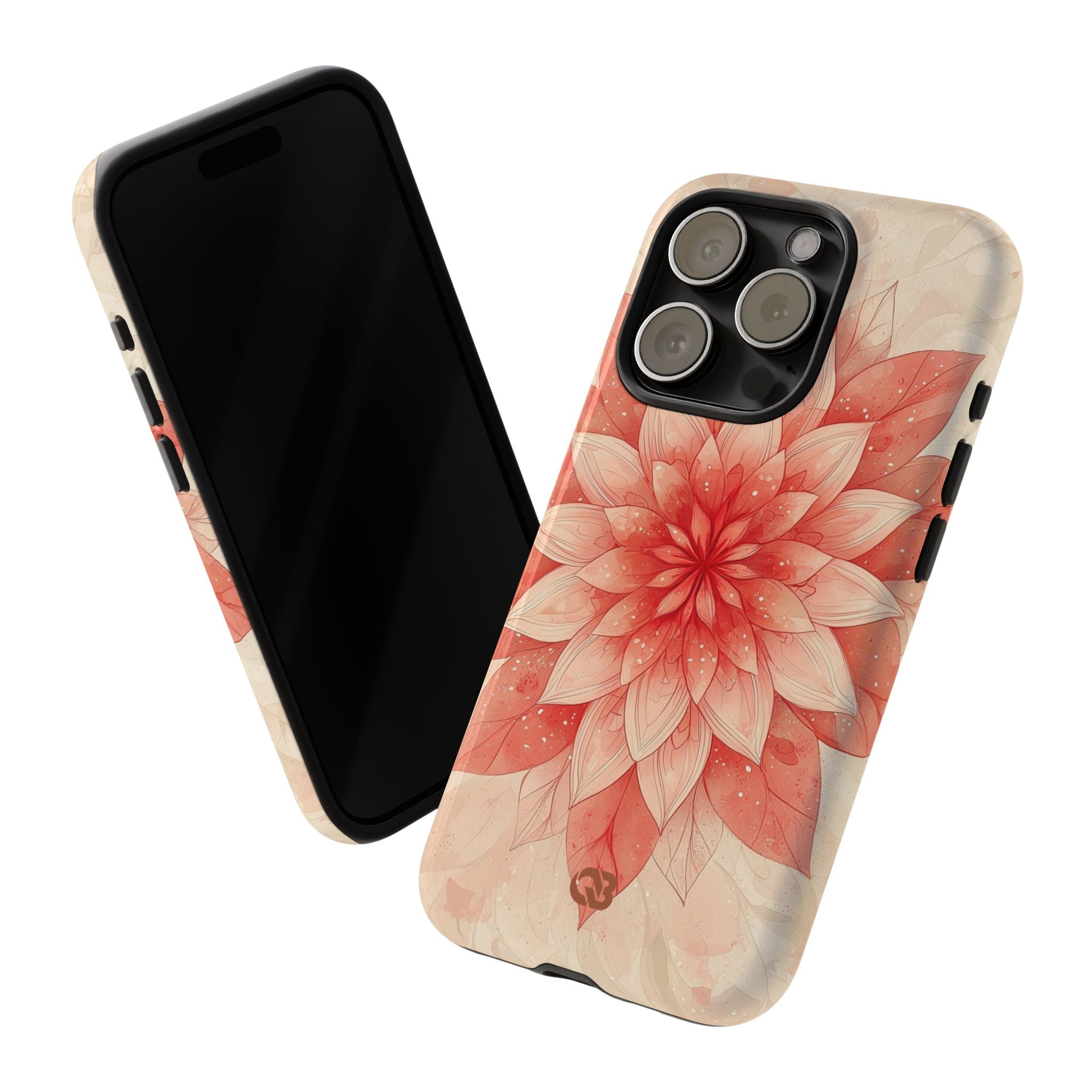 Coral Layered Bloom · Tough Coque de téléphone pour iPhone